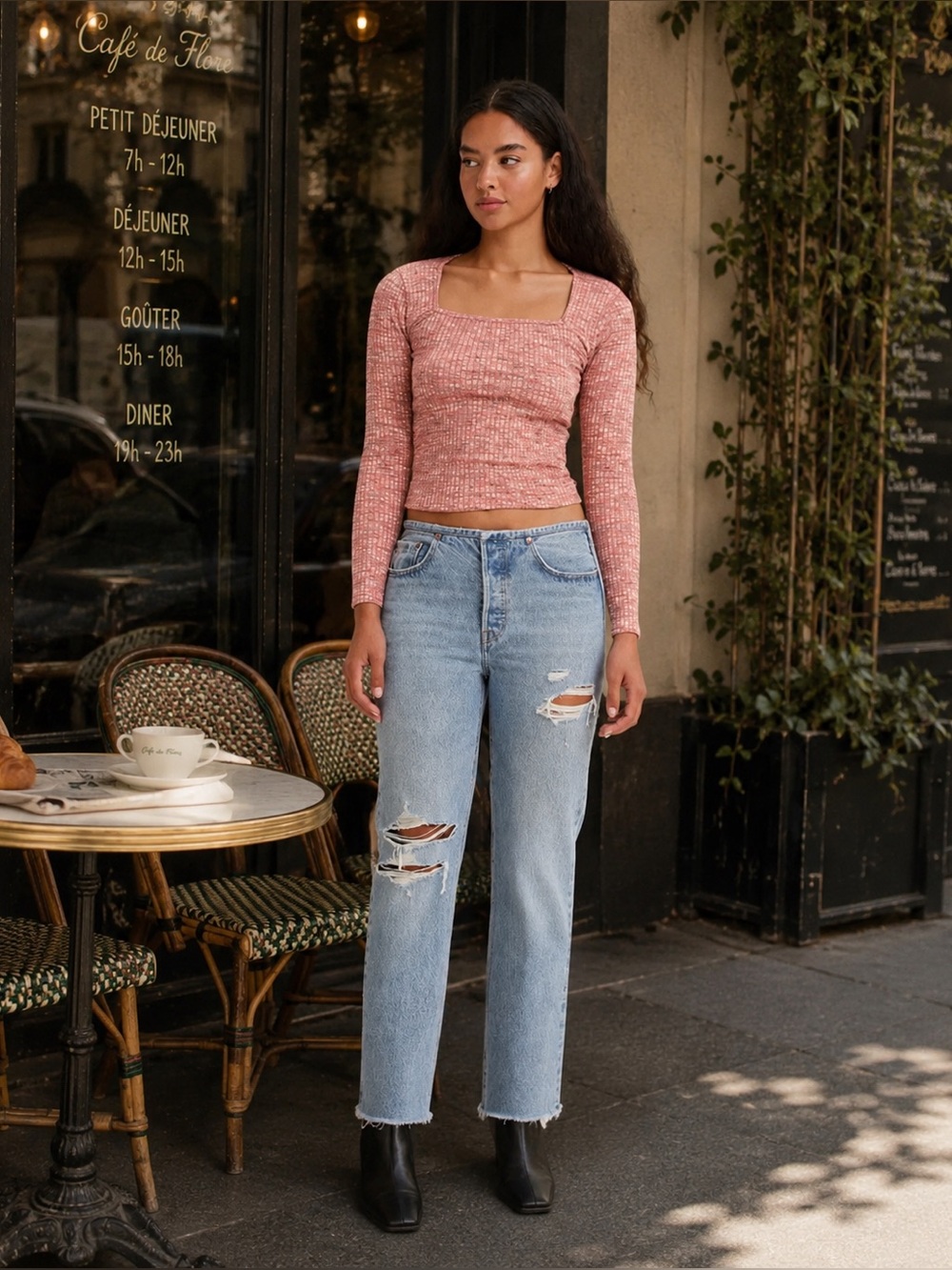 LEVI’S Mini Waist High Rise Straight Leg Jeans| Size 24